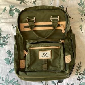 Seventeen London Olive Green Feeding Tube Backpack! There’s so many pockets!